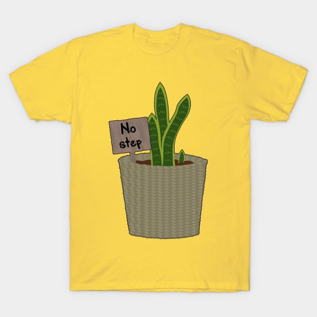 No step on snek gadsden meme snake plant T-Shirt by meldra